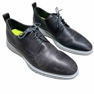 ECCO ST.1 Hybrid Gray Oxford Shoes Mens Size 12-12.5 EU 46 Dress Shoe Lace Up